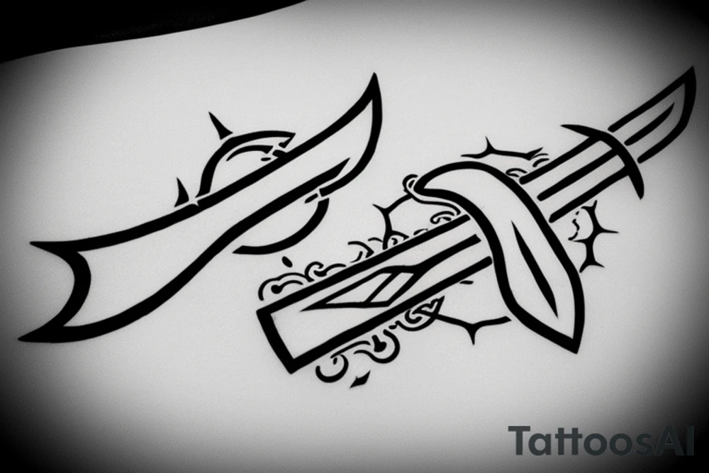 Inguz rune with a sword going through it tattoo idea Inguz rune with a sword going through it tattoo idea