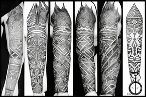 goriila crown trident tattoo idea