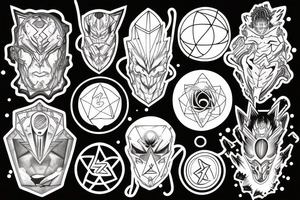 Quantum realm, energy, consussness, awareness, spirituality tattoo idea