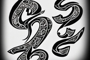 i want a tatto with the leters and the symbols by this order "U" "|" "R" tattoo idea
