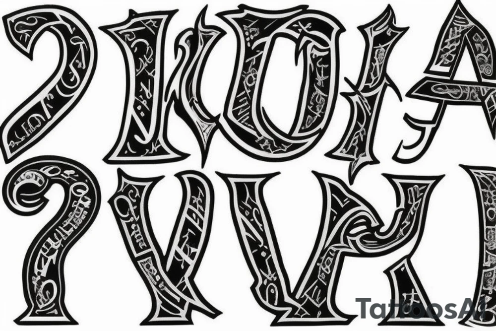 i want a tatto with the leters and the symbols by this order "U" "|" "R" tattoo idea