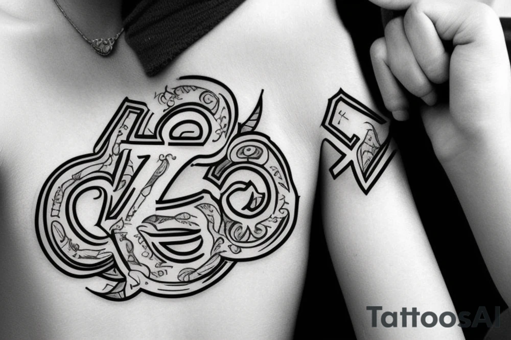 i want a tatto with the letters "U | R" tattoo idea