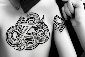 i want a tatto with the letters "U | R" tattoo idea