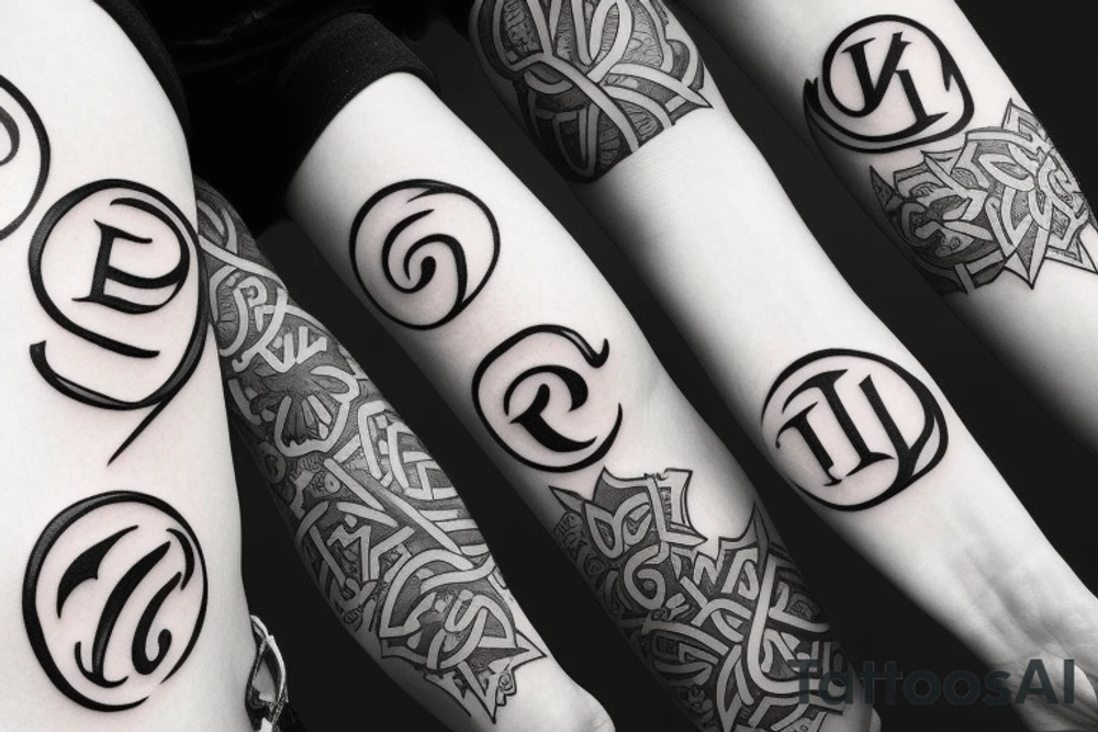 i want a tatto with the letters "U | R" tattoo idea