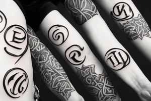 i want a tatto with the letters "U | R" tattoo idea