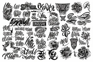 a tatto of the letters UR tattoo idea