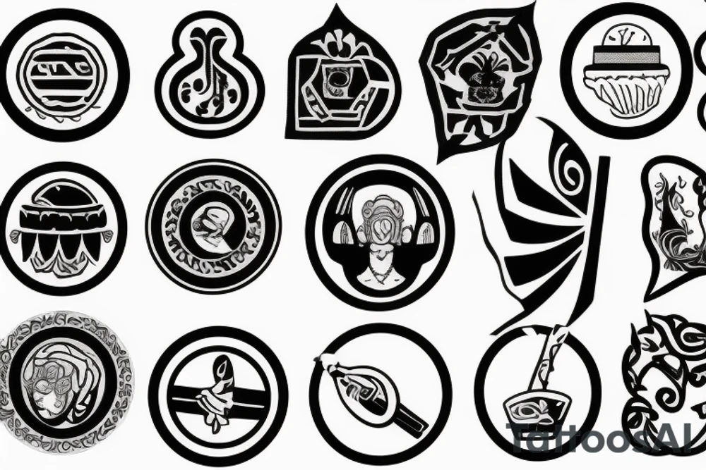 greek patch tattoo idea