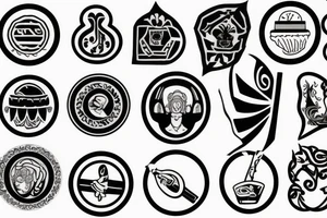 greek patch tattoo idea