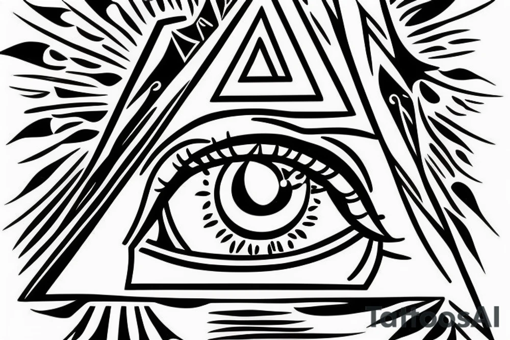 eye, pyramid, 6 tattoo idea