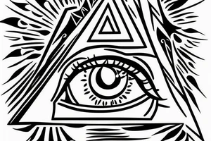 eye, pyramid, 6 tattoo idea