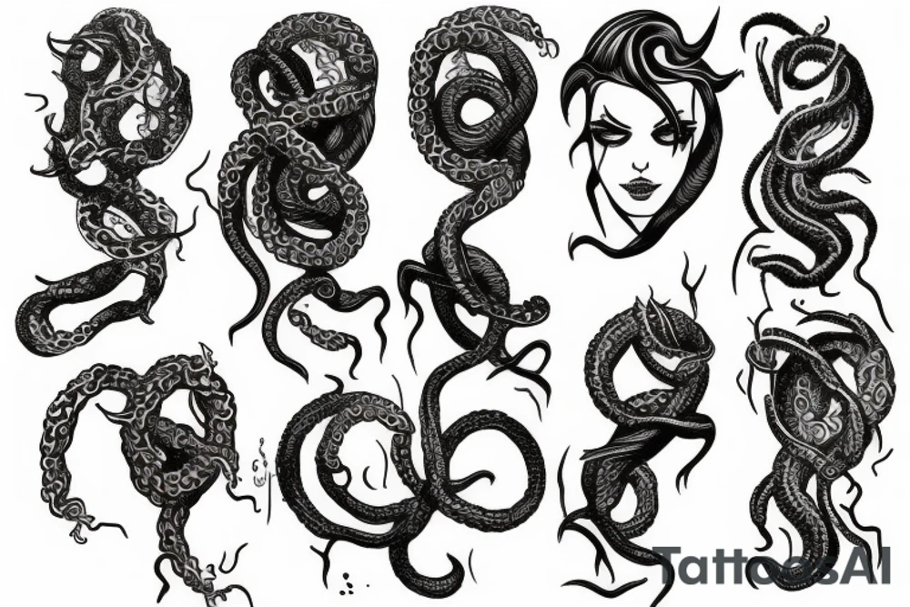 medusa sleeve tattoo idea