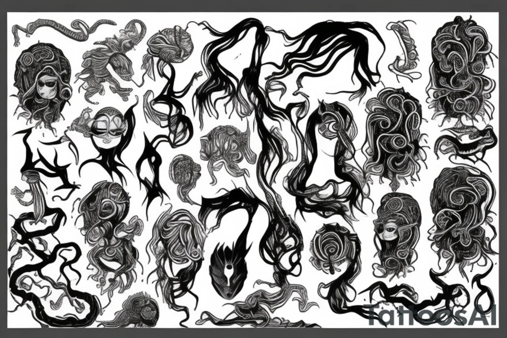 medusa sleeve tattoo idea