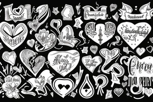 Heart with banner tattoo idea
