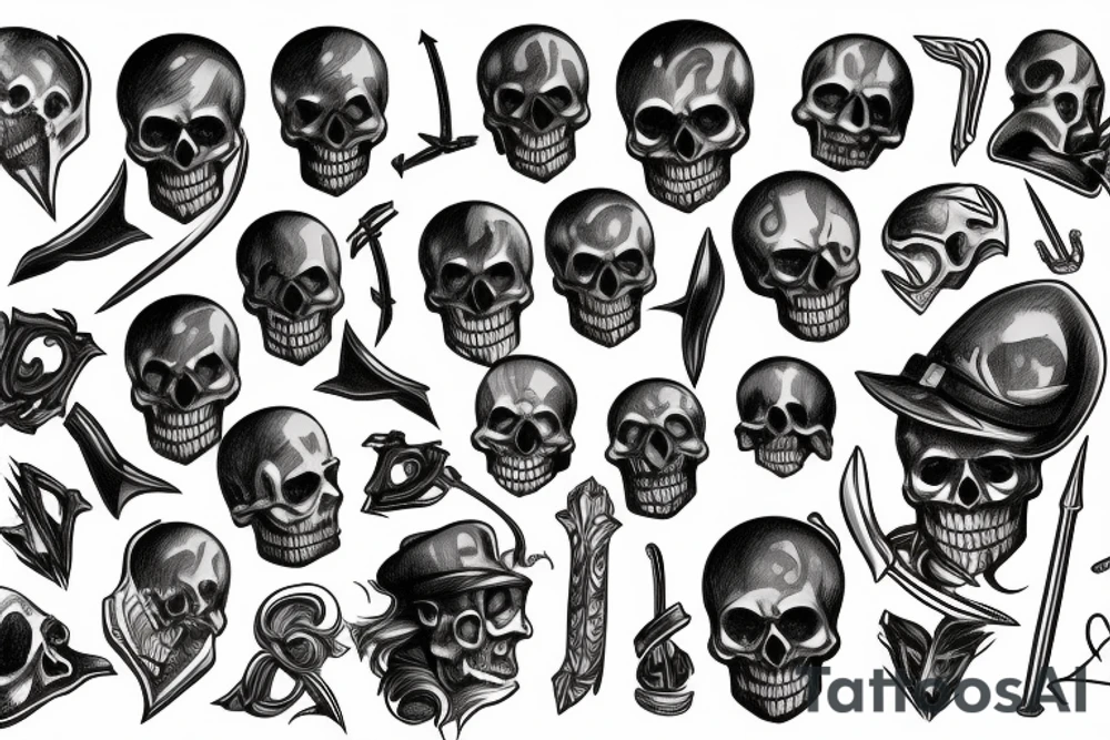American Traditional , Knight , Skull , tattoo idea