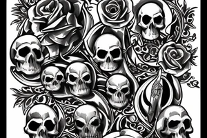 American Traditional , Knight , Skull , tattoo idea