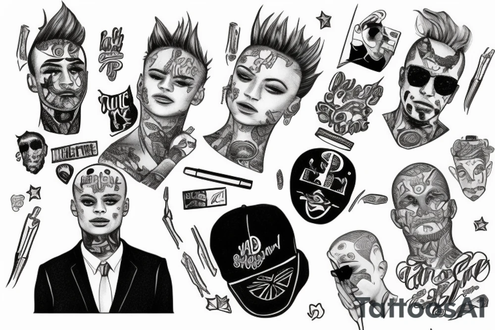 lil skies tattoo idea