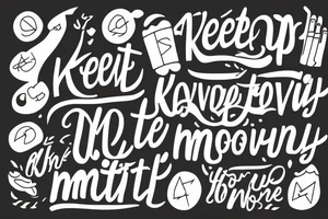 Keep moving forward because of those who are important to you tattoo idea