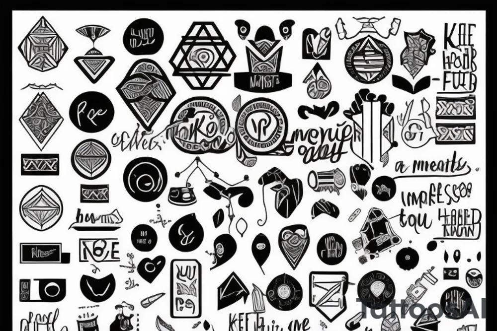 Keep moving forward because of those who are important to you tattoo idea