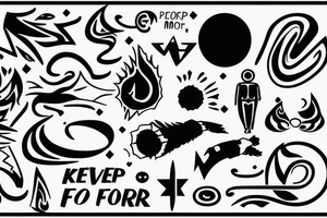 Keep moving forward because of those who are important to you tattoo idea