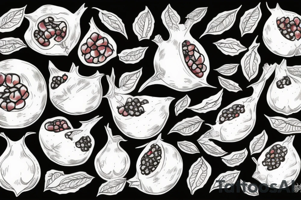 Pomegranate tattoo idea