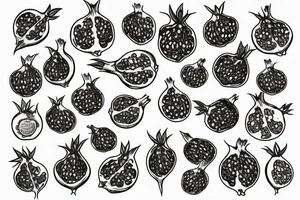 Pomegranate tattoo idea