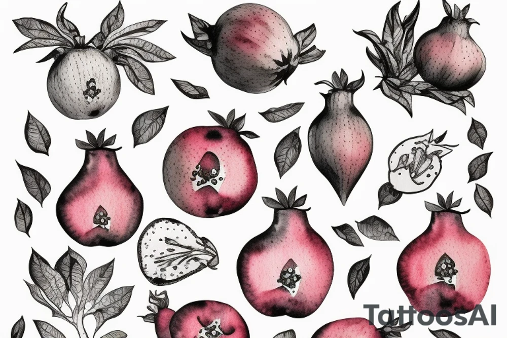 Pomegranate tattoo idea