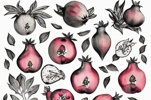 Pomegranate tattoo idea