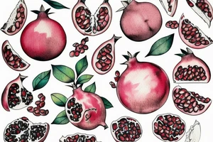 Pomegranate tattoo idea
