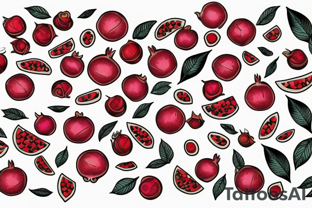 Pomegranate tattoo idea