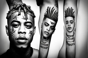 XXXTentacion style tatoo tattoo idea