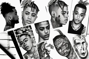 XXXTentacion style tatoo tattoo idea