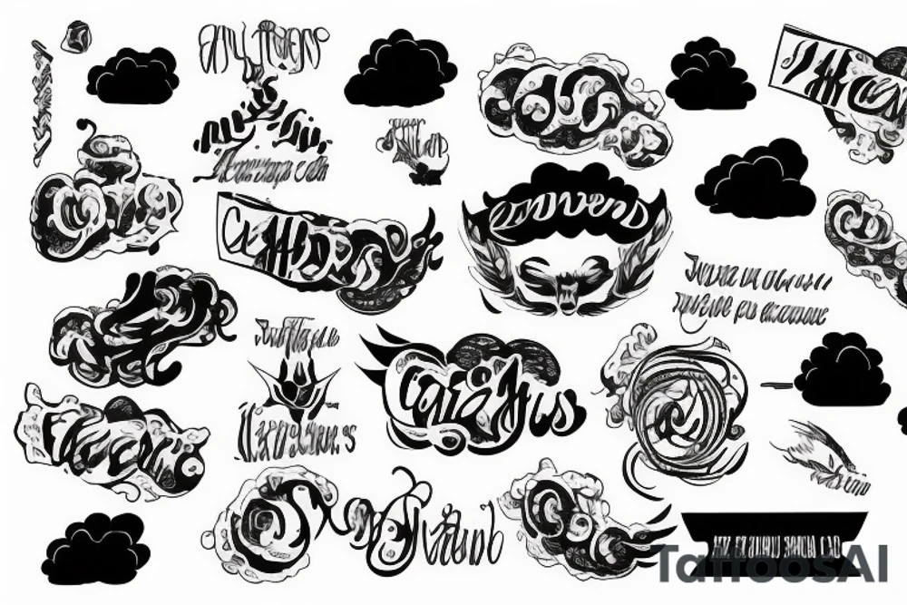 Jeremiah 29:11 verse inner forearm clouds in background tattoo idea