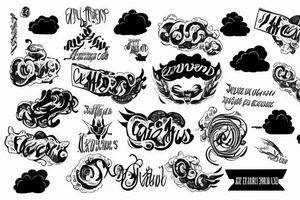 Jeremiah 29:11 verse inner forearm clouds in background tattoo idea