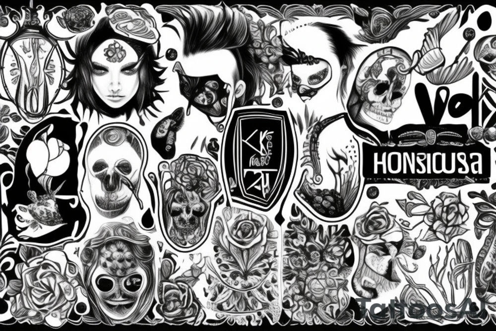 polski husarz z czaszką na koniu tattoo idea