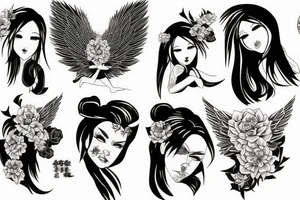 vinnie hacker angel tattoo tattoo idea