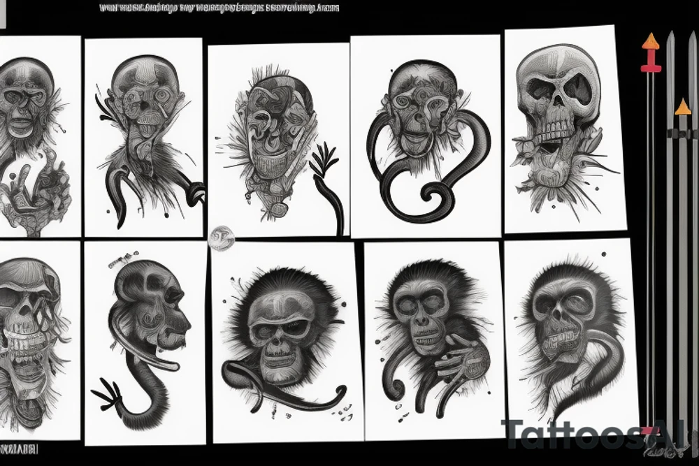 Hominin evolution tattoo idea