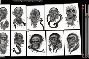 Hominin evolution tattoo idea