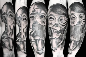 Hominin evolution tattoo idea
