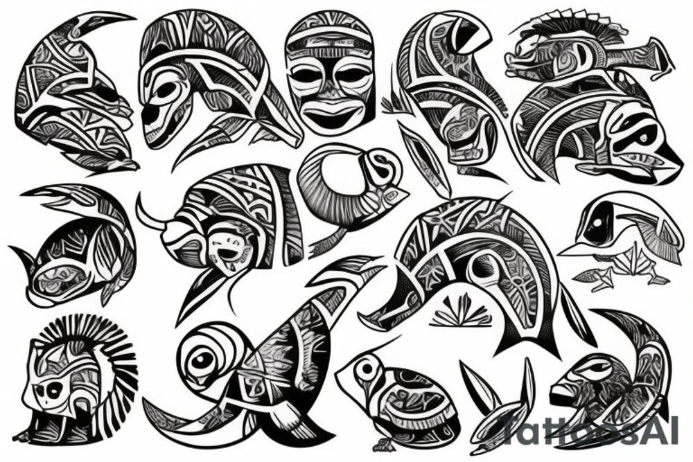 Taino Schildkröte tattoo idea