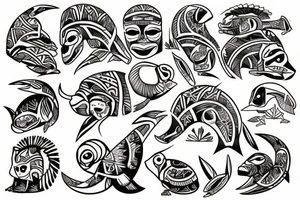 Taino Schildkröte tattoo idea