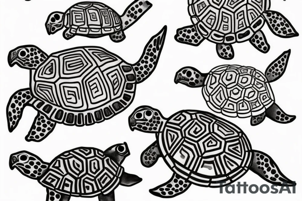 Taino Turtle tattoo idea