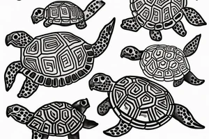 Taino Turtle tattoo idea