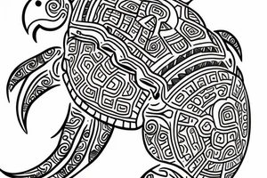Taino Turtle tattoo idea