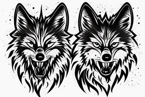 A wolfs face. Expressionless-. Smoke. Fear. Rage. Anger tattoo idea