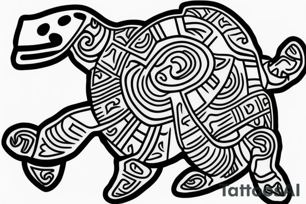 Taino Turtle tattoo idea