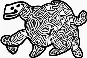 Taino Turtle tattoo idea