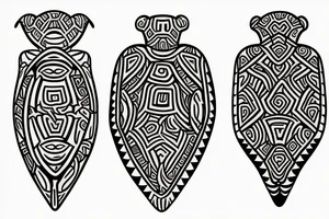 Taino Turtle tattoo idea