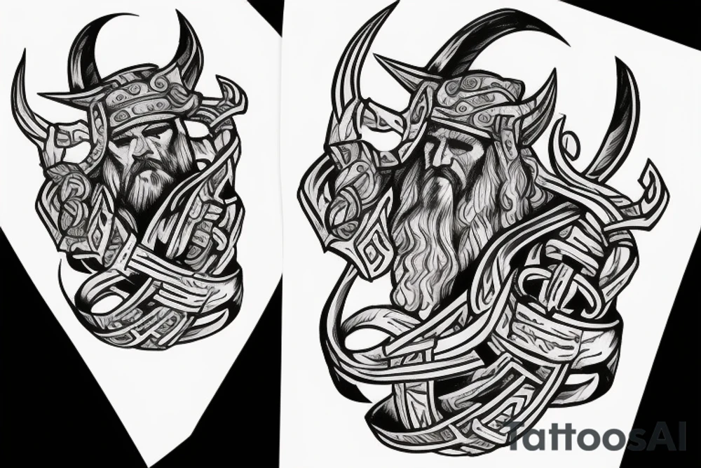 Viking. Art. Letters tattoo idea