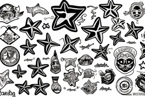 Seastars tattoo idea