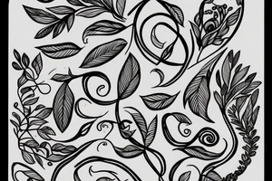 Aries that integrates olive branch tattoo idea